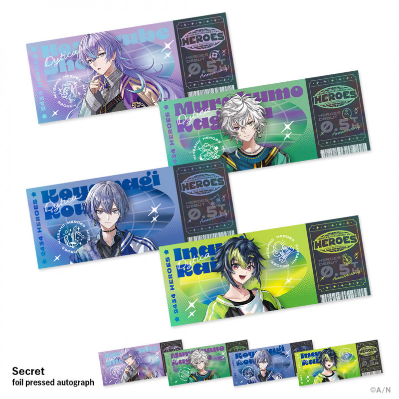 "NIJISANJI ＆ NIJISANJI EN HEROES Half Anniversary" Random Hologram Ticket Style Card Dytica